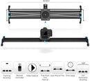 GVM Motorized Camera Slider, 31" Aluminum Alloy Track Dolly Rail Camera Slider with Tracking Shooting, 120 Degree Panoramic Shooting and Time-Lapse Photography for Most DSLR Cameras, Load up to 22lbs