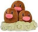 Pokemon Dugtrio 5 Inch Sitting Cuties Plush