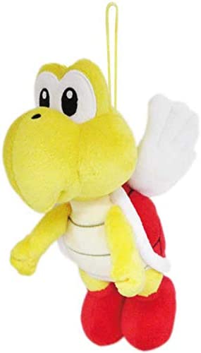 Little Buddy Super Mario All Star Collection 1590 Koopa Paratroopa Stuffed Plush, 7.5", Multi-Colored