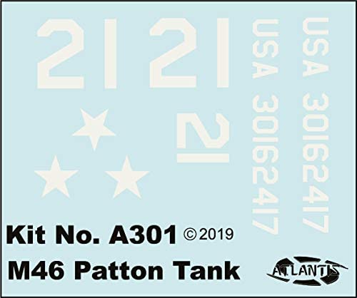 M-46 General Patton Tank 1/48 Plastic Model Kit Atlantis