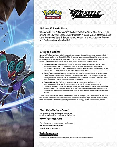 Pokemn TCG: V Battles Deck: Rayquaza V vs. Noivern V, Multi (290-80949 Pokemn TCG: V Battles Deck: Rayquaza V vs. Noivern V, Multi (290-80949