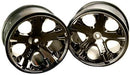 Traxxas 3772A Black-Chrome All-Star 2.8" Wheels (electric rear)