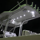 Lumitec Capri2 LED Flood Light, Flush Mount, Dual Color, Powder Coat Housing