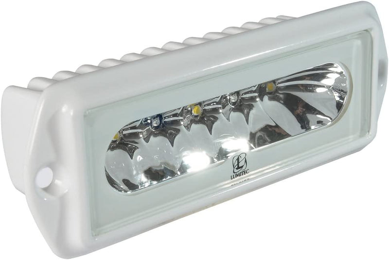 Lumitec Capri2 LED Flood Light, Flush Mount, Dual Color, Powder Coat Housing