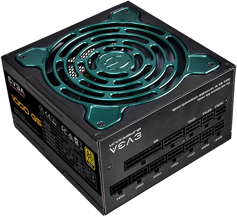 EVGA SuperNOVA 1000 G5, 80 Plus Gold 1000W, Fully Modular, ECO Mode with Fdb Fan, 10 Year Warranty, Compact 150mm Size, Power Supply 220-G5-1000-X1