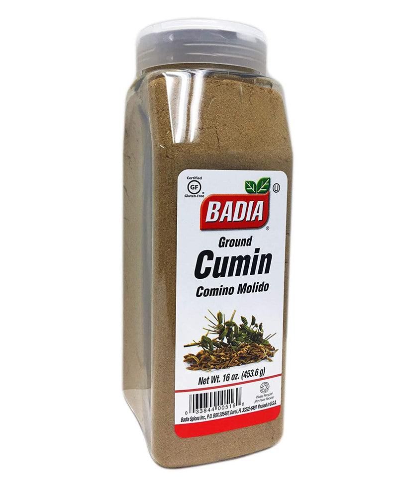 Badia 16 oz- Ground Cumin Seed Powder/Comino Molido en Polvo Kosher, 16 Ounce