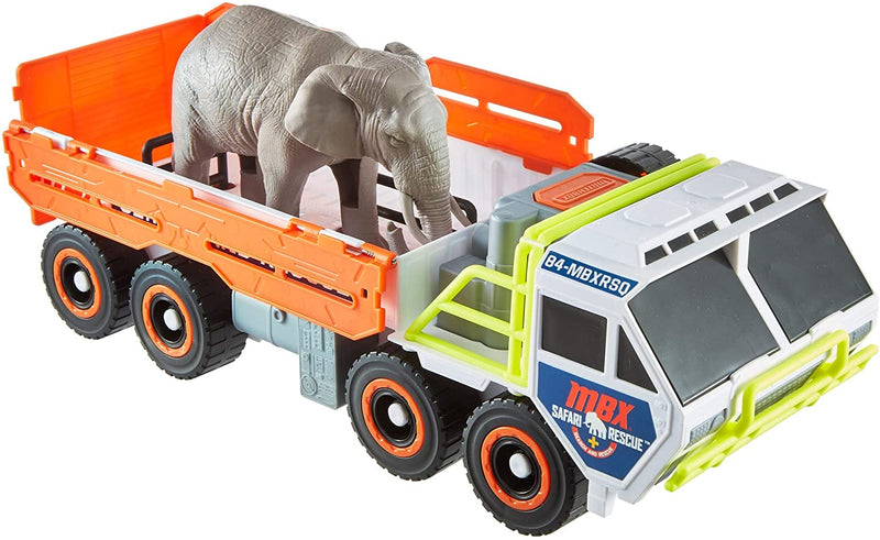 Matchbox Elephant Off-Road Rescue Adventure Set With Truck And Elephant Figure, Action And Exploration Game For Kids Age 3 And Up