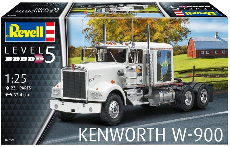 Revell RV07659 1:25 - Kenworth W-900 Plastic Model kit 1/25