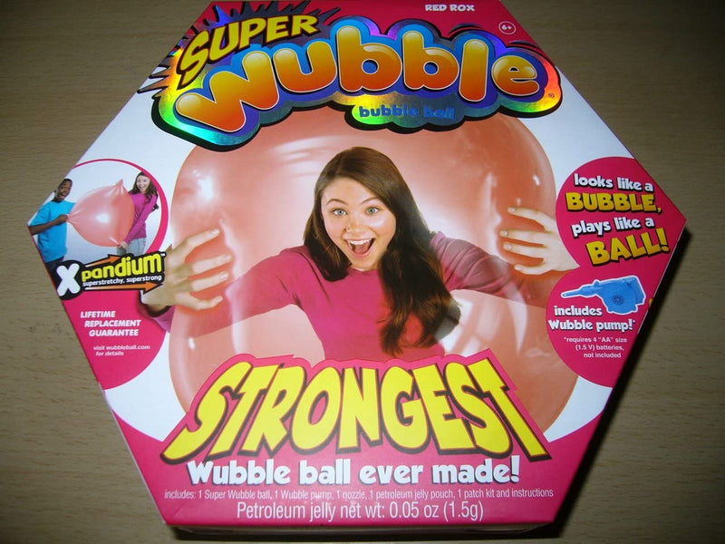 The Amazing Tear-Resistant Super Wubble Bubble Ball - Red