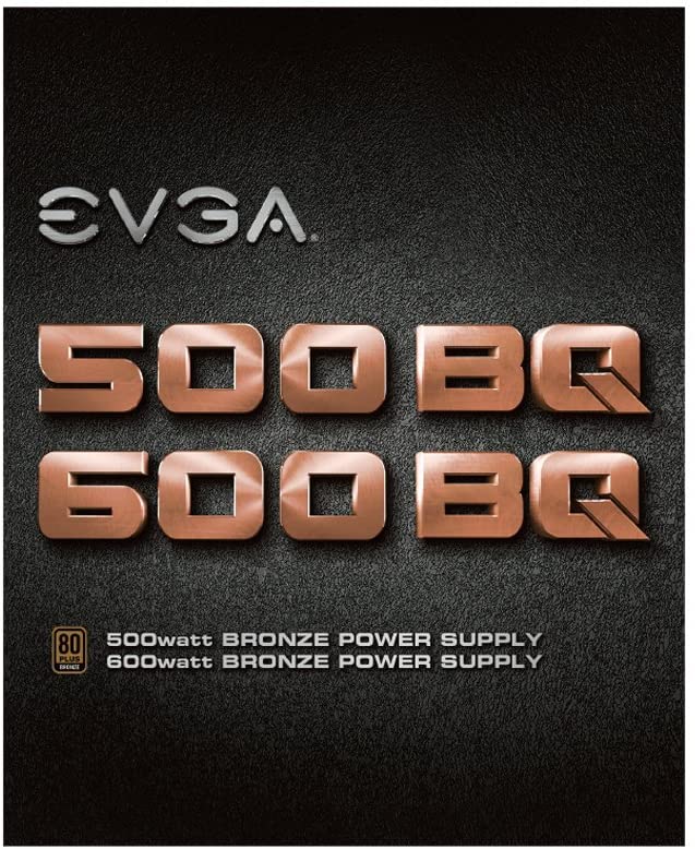 EVGA 110-BQ-0500-K1, 500 Bq, 80+ Bronze 500W, Semi Modular, FDB Fan, 3 Year Warranty, Power Supply