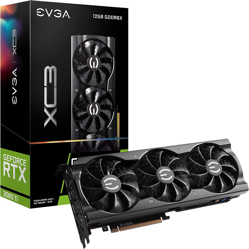 EVGA GeForce RTX 3080 Ti XC3 Gaming, 12G-P5-3953-KR, 12GB GDDR6X, iCX3 Cooling, ARGB LED, Metal Backplate