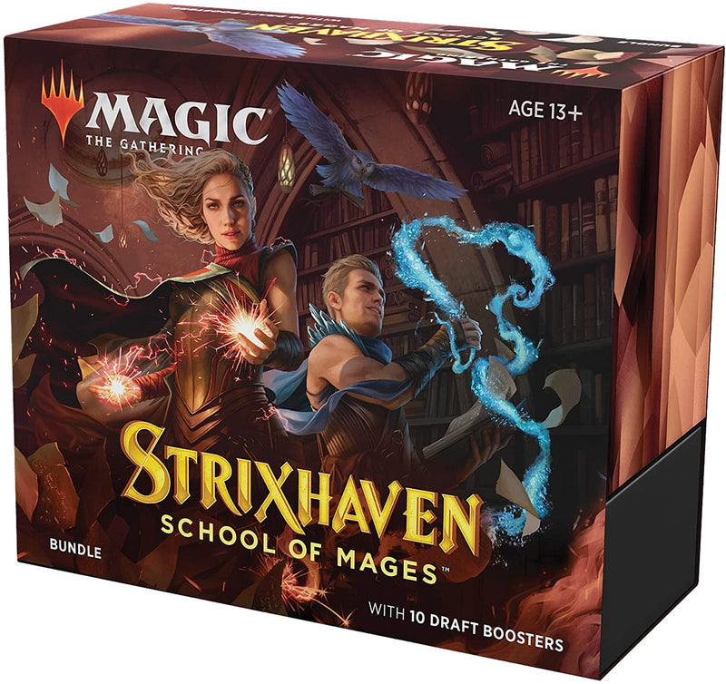 Magic The Gathering Strixhaven Bundle | 10 Draft Boosters (150 Magic Cards) + Accessories