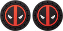 Plasticolor 001965R01 Marvel Comics Deadpool Auto Car Truck SUV Cup Holder Coaster 2-Pack
