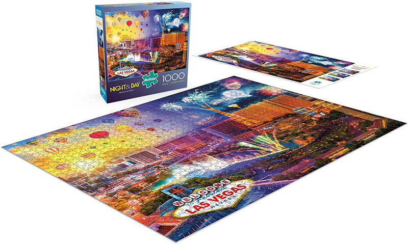 Buffalo Games - Fabulous Las Vegas - 1000 Piece Jigsaw Puzzle Multicolor, 26.75"L X 19.75"W