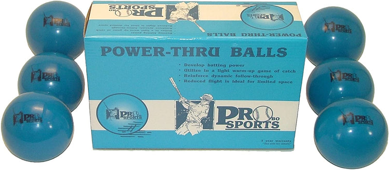 Probo Sports 6pk Weighted Baseballs / Weighted Softballs for Hitting | Heavy Balls for Batting Practice 15 Ounce x 3.5 Inch