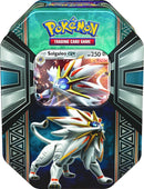 Pokemon TCG: Legends of Alola Tin Card Game, Random Draw Of Solgaleo Or Lunala, Styles may vary