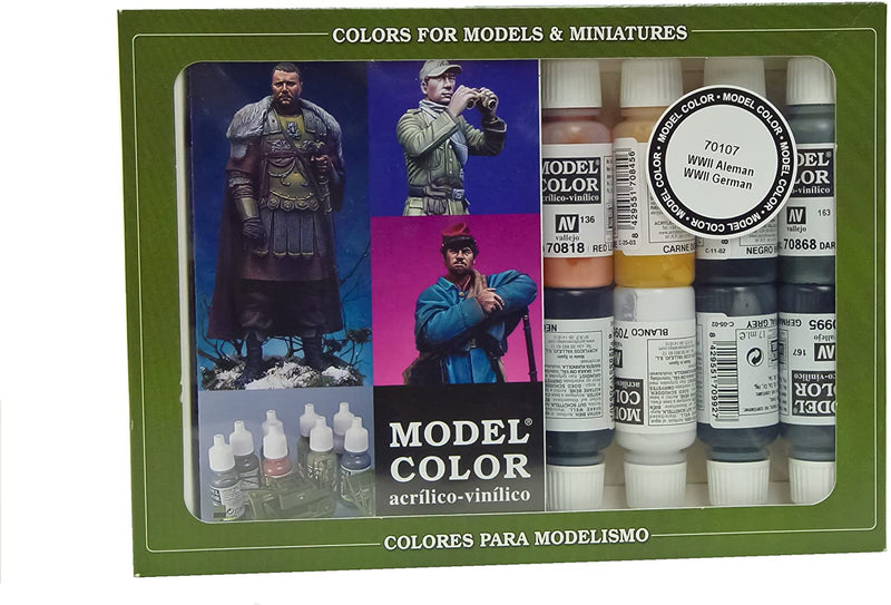 Model Color Paint Set - WWII German Colors