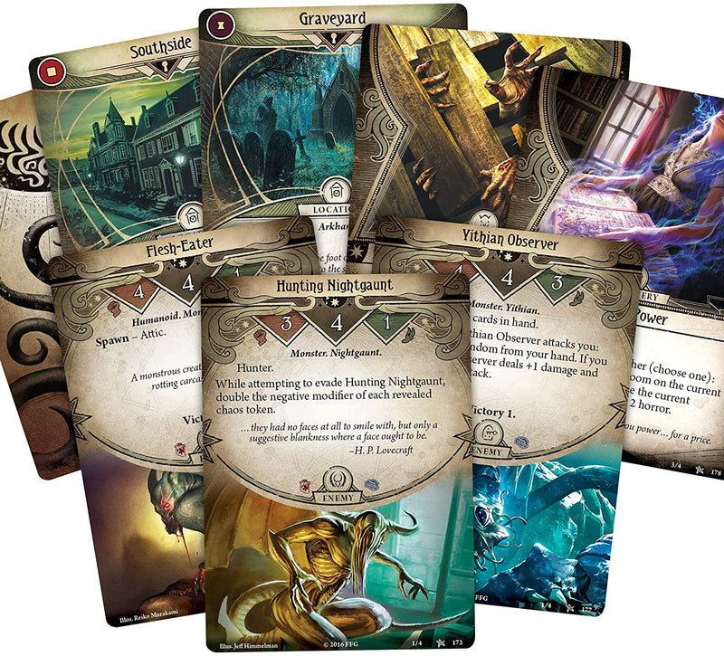 Arkham Horror The Card Game | Horror Game | Mystery Game | Cooperative Card Games for Adults and Teens Ages 14 and up | 1-2 Players | Average Playtime 1-2 Hours | Made by Fantasy Flight Games