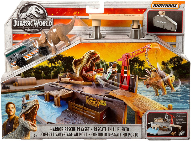 MATCHBOX JURASSIC WORLD PORTABLE PLAYSET Island Escape Playset