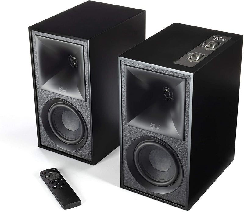 Klipsch The Fives Powered Speaker System (Matte Black) w/ HDMI ARC & Remote